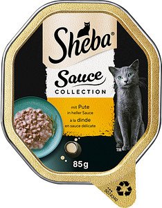 Sheba® Katzen-Nassfutter Sauce Collection mit Pute in heller Sauce 22x 85,0 g