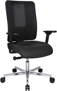 Thumbnail - Topstar Bürostuhl Sitness Open X (N) Deluxe Alu mit Schiebesitz, OX39WTW2 T220 Stoff anthrazit, Gestell alu