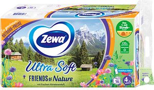 Thumbnail - Zewa Toilettenpapier Ultra Soft "FRIENDS OF Nature" 4-lagig, 16 Rollen