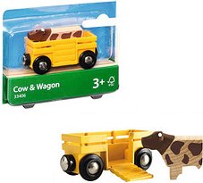 BRIO® Tierwagen mit Kuh 33406 Spielzeugeisenbahnen