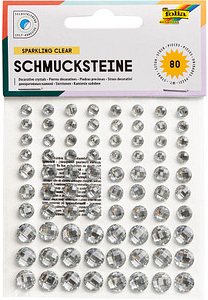Thumbnail - folia Schmucksteine transparent Klar, 1 Pack
