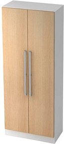 HAMMERBACHER Aktenschrank 7100 NU, V7100/W/E/NU weiß, eiche 4 Fachböden 80,0 x 42,0 x 200,4 cm
