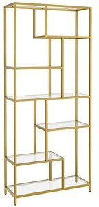 VASAGLE Bücherregal gold 80,0 x 30,0 x 180,0 cm, 1 St.