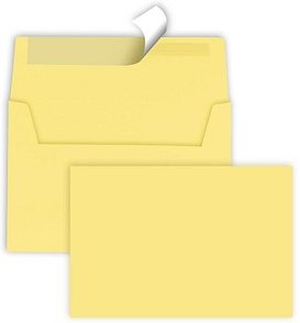 Thumbnail - tecno Briefumschläge colors DIN C6 ohne Fenster gelb haftklebend 25 St.