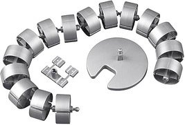 röhr direct.office Kabelschlauch 120,0 cm silber