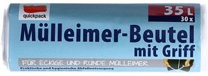 Thumbnail - quickpack Müllbeutel 35,0 l weiß, 30 St.