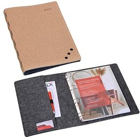 DONAU Ringbuch 4-Ringe hellbraun 3,0 cm DIN A4, 1 St.