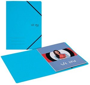 VON LEITZ Eckspanner DIN A4 hellblau, 1 St.