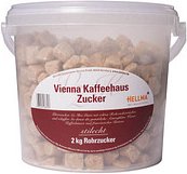 HELLMA Rohrzucker Würfelzucker, 2x 2,0 kg