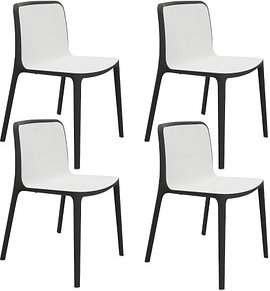 Thumbnail - 4 fm Besucherstühle Cento 4260761571911 weiß Kunststoff