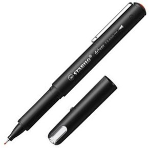 STABILO dr!ver Fineliner rot 0,4 mm, 1 St.