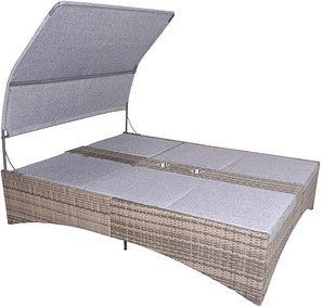 Thumbnail - Garden Pleasure Sonnenliege PESCARA grau Kunststoff