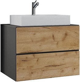 Thumbnail - VCM my bath Badmöbel-Set 2-teilig Lendas S 915287 honig-eiche, anthrazit 81,0 x 46,0 x 69,0 cm