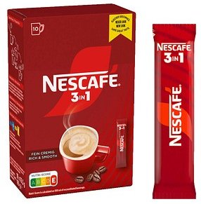 NESCAFÉ 3in1 Classic Instantkaffee, mild, 10 x 16,5 g