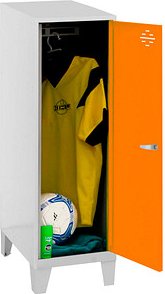 Simonrack Spind SIMONLOCKER DISM SINGLE grau, orange 8425437120282, 1 Schließfach 30,0 x 50,0 x 101,5 cm