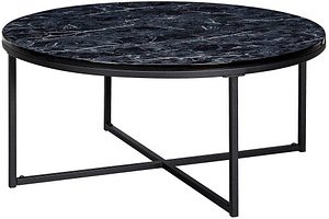 Thumbnail - WOHNLING Couchtisch rund MDF-Platte marmor 80,0 x 80,0 x 36,0 cm, 1 St.