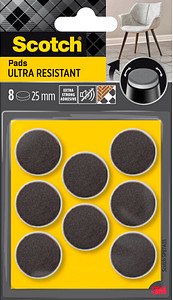 Scotch ULTRA RESISTANT Filzgleiter Kunststoff Ø 2,5 cm, 8 St.