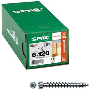 Thumbnail - SPAX® Holzbauschrauben T30 Zylinderkopf WIROX 1211010601205 6 mm x 120 mm, 100 St.