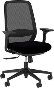 Nowy Styl Bürostuhl Elovie Mesh Stoff schwarz, Gestell schwarz