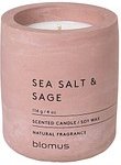 blomus Duftkerze SEA SALT & SAGE rosa Salbei, Meersalz, 1 St.