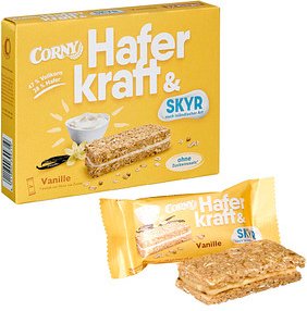 Thumbnail - CORNY Haferkraft & SKYR Vanille Müsliriegel 3 Riegel