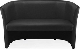 Thumbnail - Nowy Styl 2-Sitzer Sofa Club Duo schwarz beige Leder, 1 St.