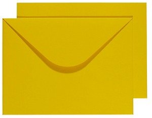 BUNTBOX Briefumschläge DIN C4 ohne Fenster gelb Steckverschluss 2 St.