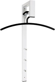 HAKU Möbel Wandgarderobe 89345 weiß Metall 3 Haken 4,0 x 70,0 cm