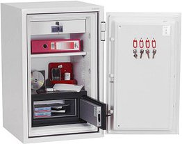 phoenix Tresor Data Combi mit Feuerschutz signalweiß 52,0 x 52,0 x 82,0 cm