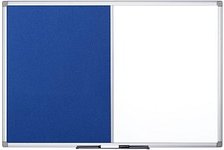 Bi-Office Whiteboard-Pinnwand MAYA KOMBI 120,0 x 90,0 cm Textil blau