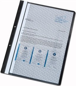 HIDENTITY® Archivhefter Kunststoff schwarz DIN A4, 5 St.