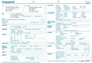 BOI Verlegungsbericht/Überleitungsbogen Formulare, 50 St.
