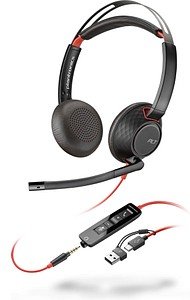 poly Blackwire 5220 Headset schwarz