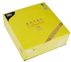 PAPSTAR Servietten limonengrün 3-lagig 40,0 x 40,0 cm, 50 St.
