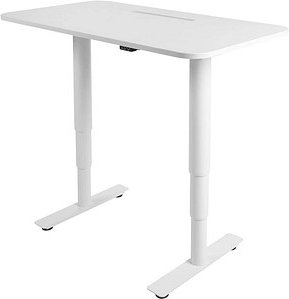 Topstar Sitness X Up Table 20 elektrisch höhenverstellbarer Schreibtisch weiß rechteckig, T-Fuß-Gestell weiß 110,0 x 60,...