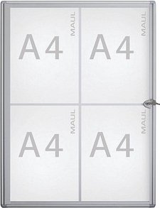 MAUL Schaukasten Extraslim grau 4x DIN A4, 1 St.