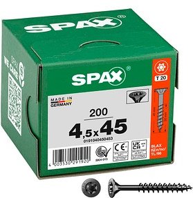 SPAX® Universalschrauben T20 Senkkopf BLAX 0191040450453 4,5 mm x 45 mm, 200 St.