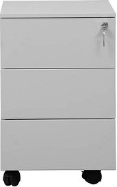 Thumbnail - Gürkan Rollcontainer lichtgrau 3 Auszüge 40,0 x 60,0 x 61,0 cm