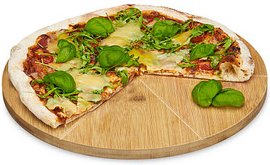 Thumbnail - relaxdays Pizzateller Pizza braun 33,0 cm