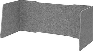 Thumbnail - HAMMERBACHER Akustik-Tischtrennwand, grau 154,0 x 60,5 cm, 1 St.