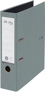 VON LEITZ Ordner grau Karton 8,0 cm DIN A4