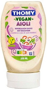 THOMY® Vegan Aioli Knoblauch-Sauce mit Kräutern 300,0 ml, 1 St.