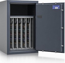 Thumbnail - ISS safe4key Schlüsseltresor grau mit 440 Haken, Elektronikschloss, 50,0 x 42,0 x 80,0 cm, 1 St.