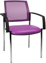 Thumbnail - Topstar Besucherstühle BtoB 10 BB290A S07 lila Stoff, 2 St.