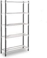 Thumbnail - Manorga Schwerlastregal AAZ2010505ND00014 lichtgrau, graphitgrau 100,0 x 50,0 x 200,0 cm