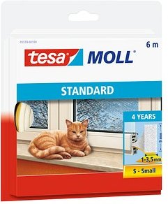 Thumbnail - tesa tesamoll® STANDARD I-Profil Fenster-Dichtungsband weiß 9,0 mm x 6,0 m 1 Rolle