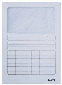 Thumbnail - LEITZ Dokumententaschen 3950 DIN A4 weiß glatt, 100 St.