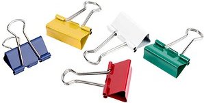 Gowi Foldbackklammern farbsortiert 3,2 cm, 12 St.