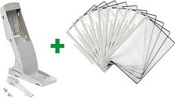 tarifold Erweiterungselement für Sichttafelsystem Design 734350 DIN A4 grau mit 10 St. Sichttafeln, 1 St.
