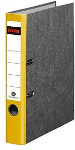 Printus Ordner gelb marmoriert Karton 5,0 cm DIN A4